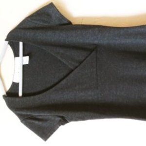 Currants, Gently used Grey dress, V neck.